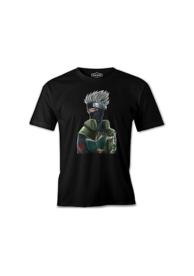 Naruto - Kakashi Siyah Erkek Tshirt 001