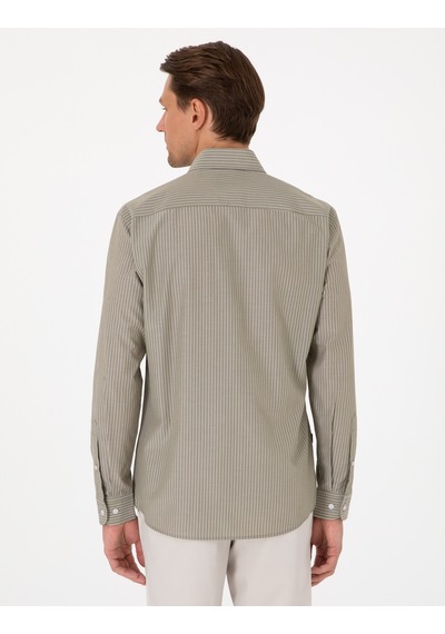 Pierre Cardin Erkek Yeşil Gömlek Desenli 50310777-vr054 Yeşil