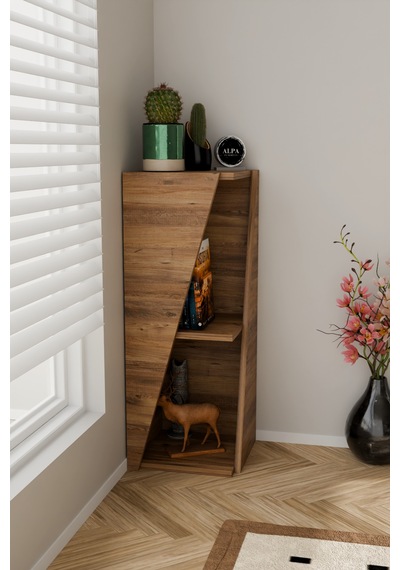 Modern Çok Amaçlı 90 Cm 2 Raflı Köşe Kitaplık Dekoratif Salon Rafı Çok Amaçlı Düzenleyici Organizer Atlantik Çam Modern Çok Amaçlı 90 Cm 2 Raflı Köşe Kitaplık Dekoratif Salon Rafı Çok Amaçlı Düzenleyici Organizer Atlantik Çam