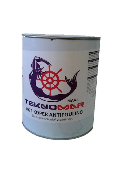 Teknomar 2071 Bakır Esaslı Zehirli Boya 3.6KG Mavi
