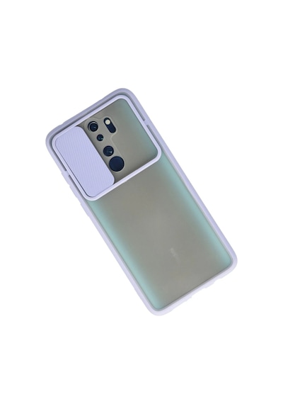 Cosmotex Newface Xiaomi Redmi Note 8 Pro Kılıf Palm Buzlu Kamera Sürgülü Silikon - Lila