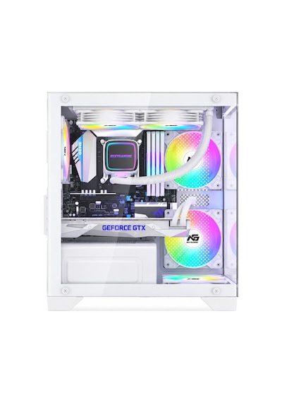 Orion Elite 4x Tuştan Değişen Rgb Fanlı M-atx Boş Bilgisayar Kasası Beyaz