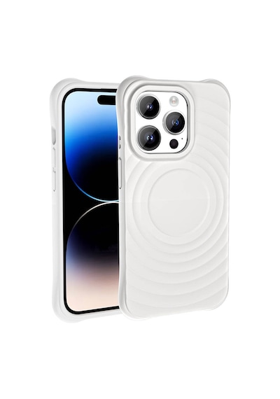 Kilifone - İphone 14 Pro Uyumlu Kılıf Magsafe Özellikli Airbagli Mat Görünümlü Hepi Kapak - Gri - T32161