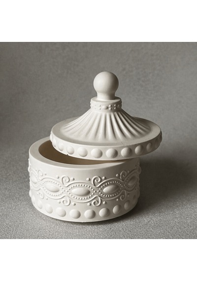 Dekoratif Kapaklı Vazo Kalıp 10,8x5 Cm