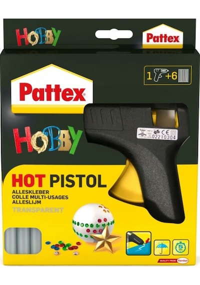 Pattex Silikon Tabancası + 6 Mum Sıcak Silikon Set Henkel N11.2140 Pattex Silikon Tabancası + 6 Mum Sıcak Silikon Set Henkel N11.2140