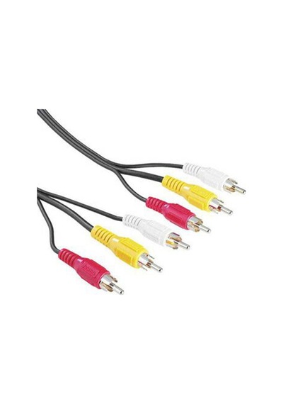 Hama 43134 Siyah 2M 3Rca 3Rca Kablo