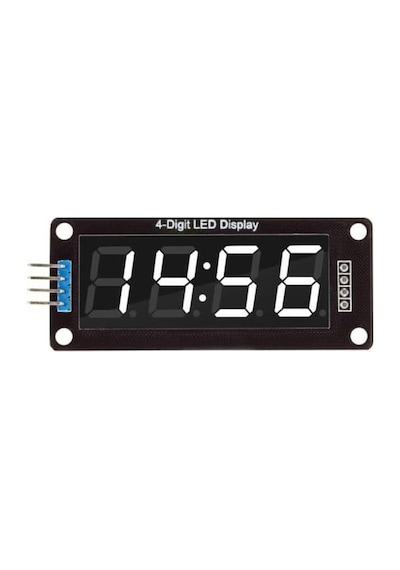 Tm1637 4 Digit Led Display Saat Modülü - Beyaz