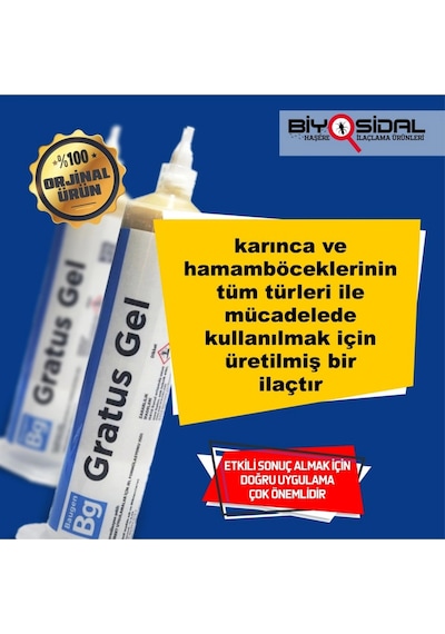 Baugen Gratus Hamamböceği Ve Karınca Jeli 35 Gr
