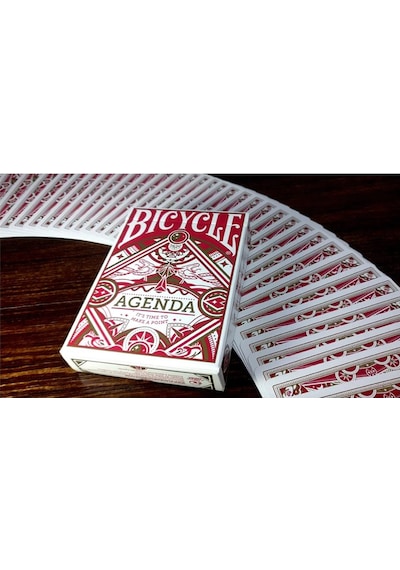 Bicycle Agenda Red Oyun Kağıdı Premium Koleksiyonluk İskambil Kartları Destesi