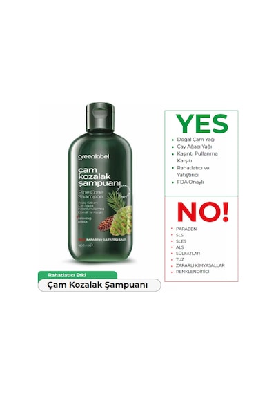 Greenlabel Çam Kozalağı & Çay Ağacı Şampuanı 400 ML