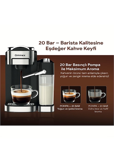 Omnex OX-PRO Kapsül Kahve Ve Espresso Makinesi