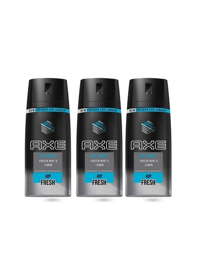 Axe Ice Chill Erkek Sprey Deodorant 3 x 150 ML