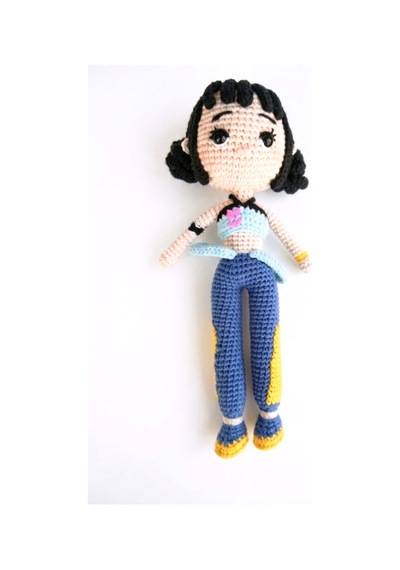 Amigurumi K-pop Demon Hunters Zoey Bebek Organik Oyuncak