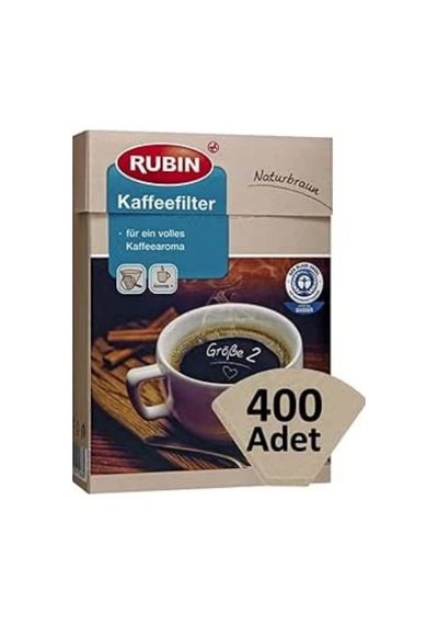 Tr Kahve Filtresi 2 Numara Küçük Boy Naturel Kağıt 400 Adet Genel