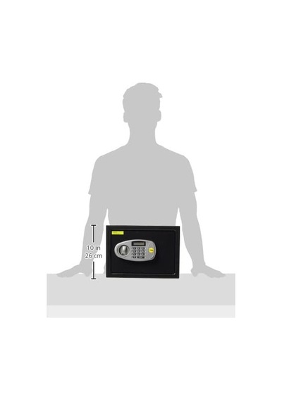 Yale Lcd Ekranlı Orta Boy Kasa Y-ms0000nfp - Standart Güvenlik -master Şifre - 2 Adet 6 Şifeli Anahtar - 25 X 35 X 25 Cm - Siyah