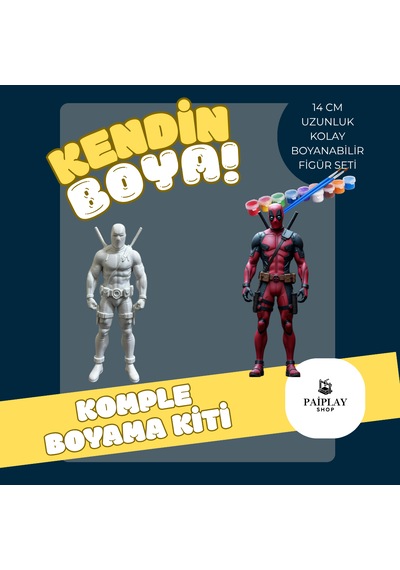 İron Man Demir Adam - Boyama Seti Ve İron Man Figürü Marvel - Deadpool