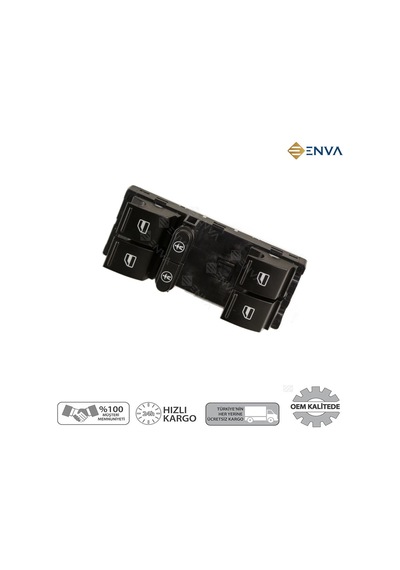 Volkswagen Sharan Sol Dörtlü Cam Açma Düğmesi Anahtarı 2011-2014