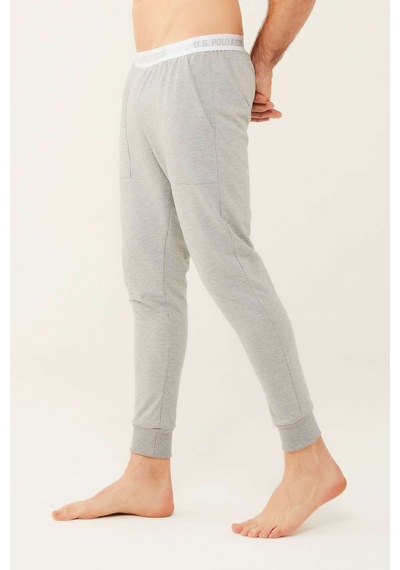 U.S. Polo Assn. Erkek Gri Melanj Pijama Altı 18472