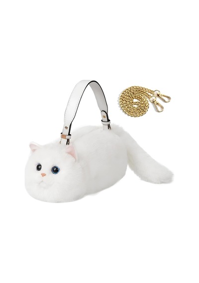 NessiWorld Kedi El Çantası Beyaz