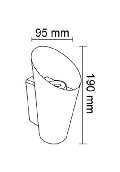 Forlife Fl-1710 2x3w Led Duvar Apliği 3200k Günışığı Petunya Metal Bahçe Duvar Lambası Ip64 Dış Mekan Siyah