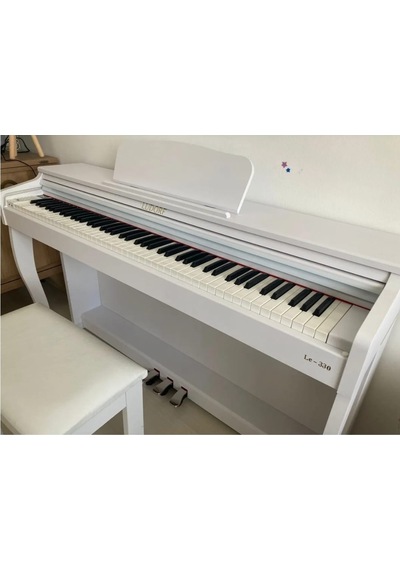 Ludorf Le 330 Siyah Profesyonel Dijital Piyano 88 Tuşlu Tuş Hassasiyetli +tabure / Kulaklık Beyaz