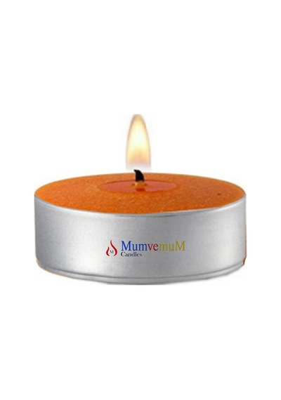 10 Lu Tarçın Kokulu Kahve Rengi Tealight Mum Kahverengi