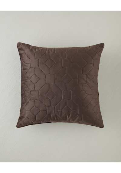 English Home Geometric Kırlent 45x45 Cm Kahverengi Kahverengi