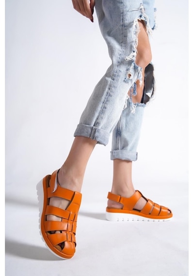 Megan Kadın Hafif Tabanlı Şık Ve Tarz Comfort Gladyatör Sandalet 001