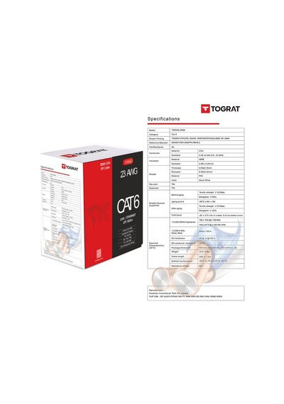 305m Cat6 Cat 6 Kablo - 23 Awg - Ethernet İnternet Kablosu Cat 6e 39215218