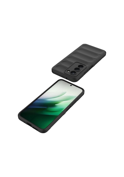 Subutu Redmi 15 Kılıf Esnek Tpu Oyuklu Arka Yüzey Tasarımlı Sbt Etnik Silikon Kapak - Koyu Yeşil Yeşil