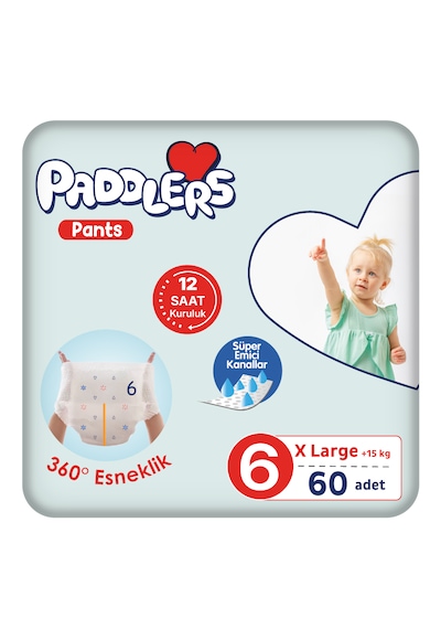 Külot Bebek Bezi 6 Numara (15+Kg) X-Large 60 Adet - Ekstra Fırsat Paketi, Sızdırmaz