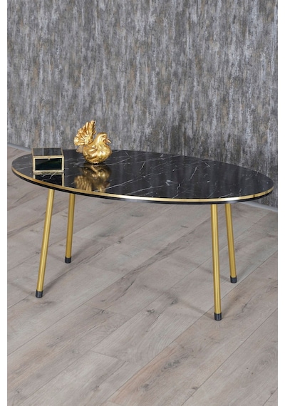 Orta Sehpa Bendir Kr Metal Ayak Çift Gold