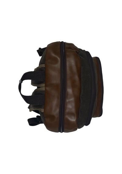 Old Cotton Cargo Kaliteli Siyah Vintage Salaş Baskılı Disayn Günlük Gezi Okul Sırt Çantası Revilla Bag 28x38cm Sarı