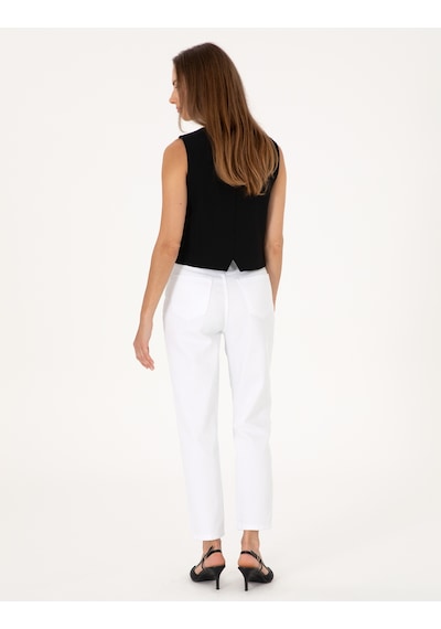 Pierre Cardin Kadın Beyaz Pantolon Jean 50313234-vr013 Beyaz