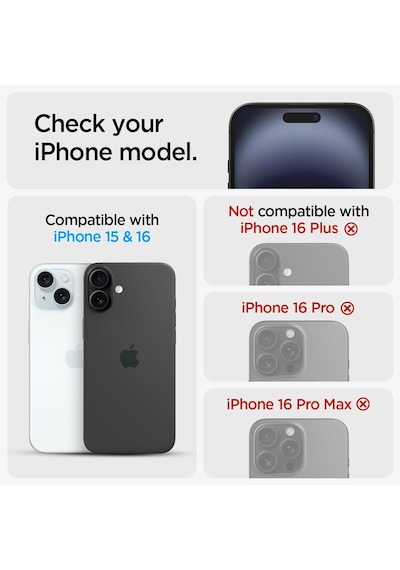 Apple iPhone 16 / 15 İle Uyumlu Kolay Kurulum Cam Ekran Koruyucu Glas.tr Ez Fit Privacy Hd 2 Adet Hayalet - Agl06905 Tr