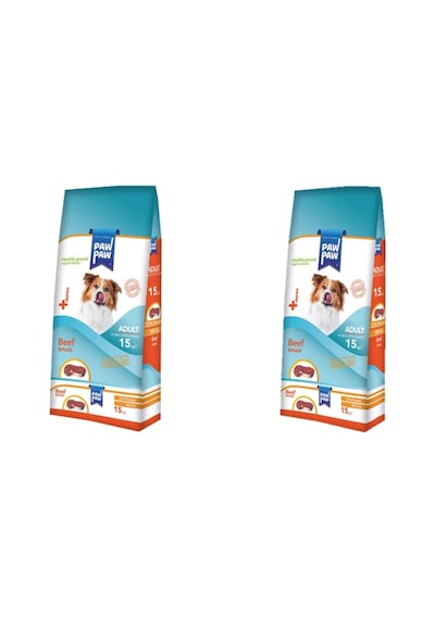 Paw Paw Biftekli Yetişkin Köpek Maması 2 x 15 KG