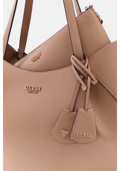Guess Amorette Portföy Çantalı Kadın Omuz Çantası Hwbg7898240 Bej