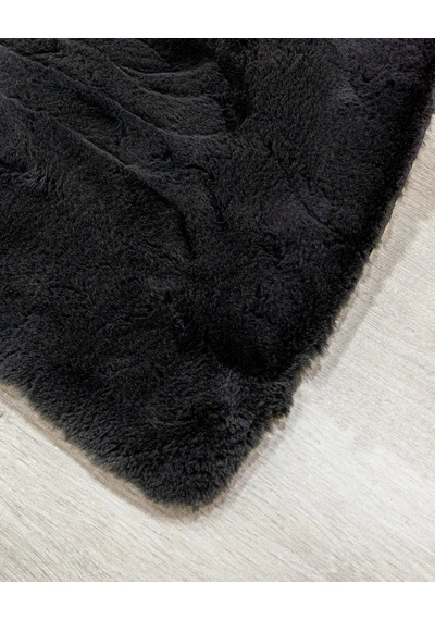 Apex Polo 8706 Antrasit Peluş Düz Şekilli Halı Antrasit