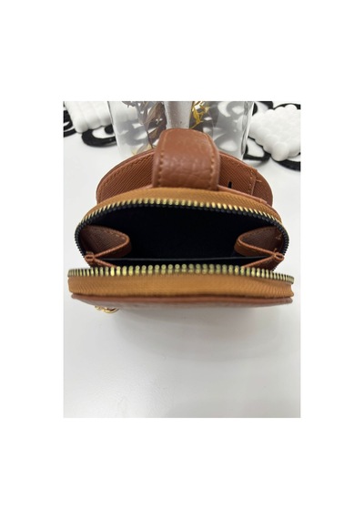 Store Çok Bölmeli Kadın Şık El Çantası Cüzdan Kahverengi