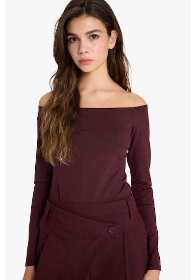 Defacto Uzun Kollu Body G5701ax25wnbr43 Bordo-br43