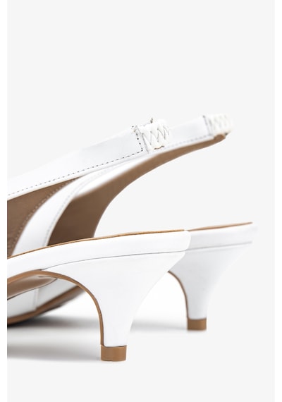 Valmenti Kadın Hakiki Deri Beyaz Slingback Ayakkabı 33 9000a Bn Ayk Y26 Beyaz Dr