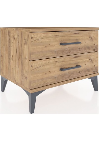 Hyperion Komodin 2 Çekmeceli 60x44x48 Çam-çam Çam