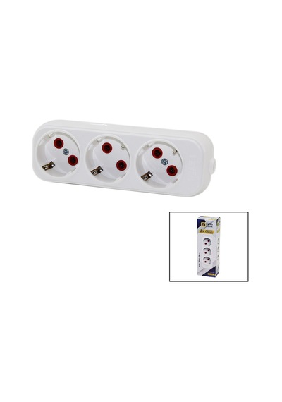 Fetih Elektrik Kod-315-00 Topraklı Grup Priz Klemensli 16a - 250v 3'lu - 25'li Paket Diğer