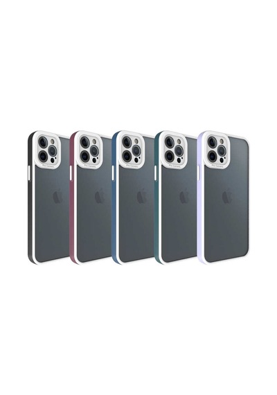 Apple Uyumlu iPhone 12 Pro Max Uyumlu Zore Mima Kılıf-mürdüm Mürdüm -