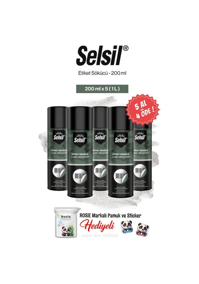 Selsil 5 Al 4 Öde, 200 Ml, Etiket Sökücü Ve Rosie Pamuk
