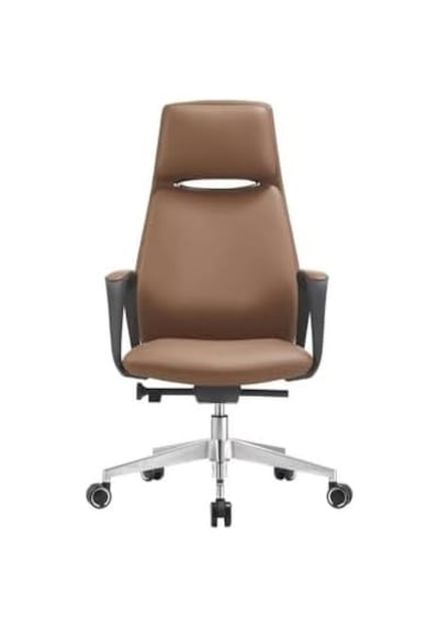 Tr Atom Ofis Torendi Taba Deri Yönetici Makam Koltuğu, Ergonomik Tasarım, Ayarlanabilir Yükseklik, Metal Ayak, 53x52 Diğer
