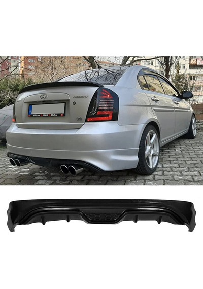 Hyundai Accent Era Arka Ek Plastik Siyah Difüzör 2005-2010 Arka-bodykit-ek-karlık