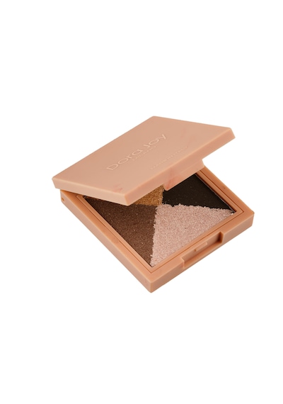 4'lü Toz Far Bronze Heat 03 Mat & Işıltılı Talc Free Hyalüronik Asit & E Vitamini / My Joy Eyeshadow Quad Çok Renkli