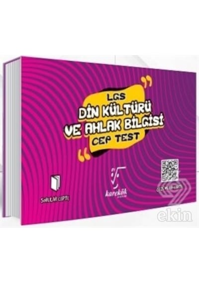 LGS Din Kültürü ve Ahlak Bilgisi Cep Test- Karekök Eğitim Yayın