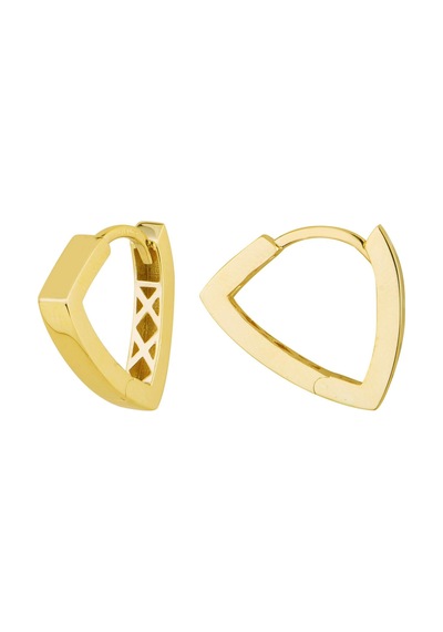 14 Ayar İtalyan V Tasarım Altın Küpe 2,6 Gr-6079
